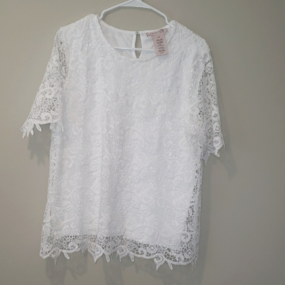Philosophy  dressy blouse L